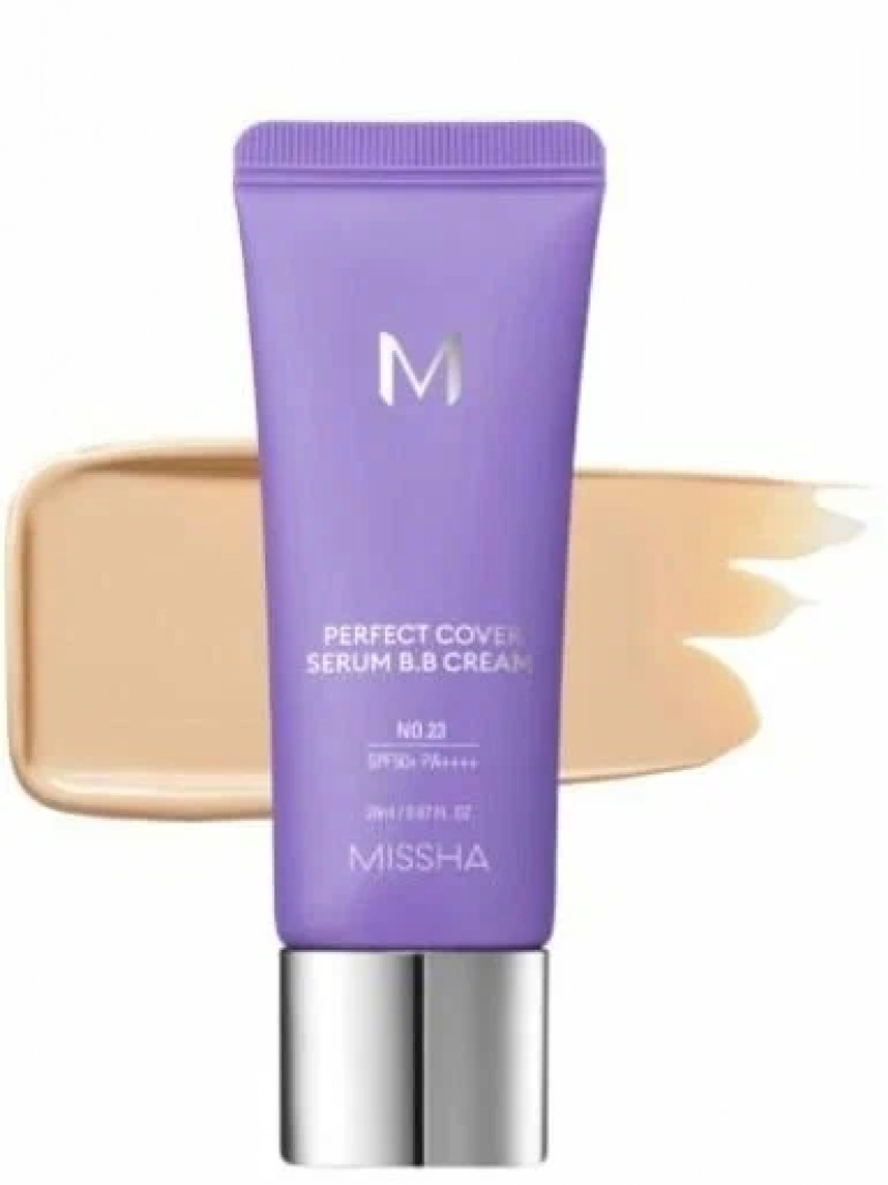 MISSHA/Миша М Perfect Cover Serum BB Cream Тональный BB крем с антивозрастной сывороткой SPF50/PA тон 23/Natural Beige 20 мл