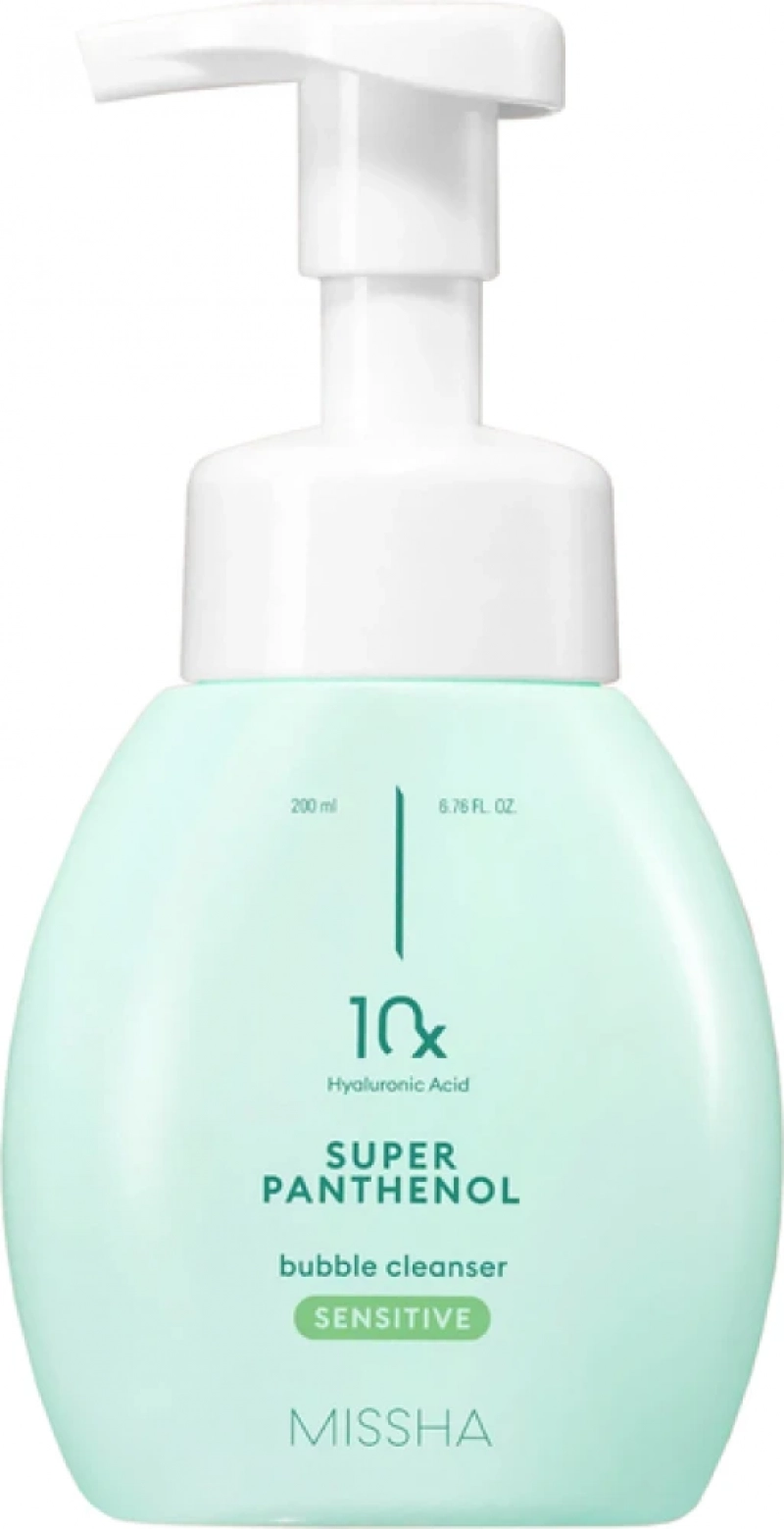 Нежная пенка для умывания MISSHA/Миша Super Panthenol Bubble Cleanser Sensitive, 200мл