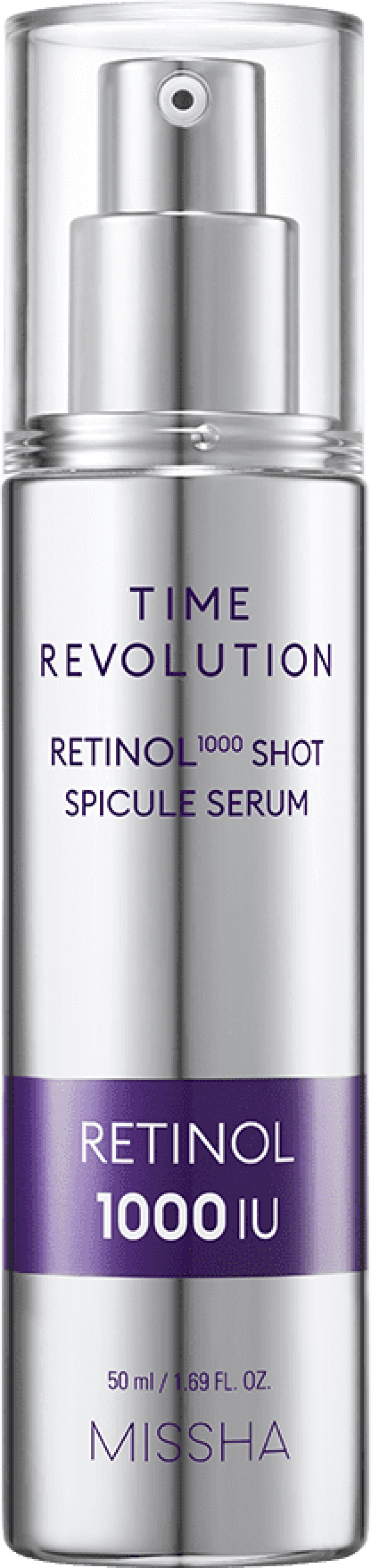 Cыворотка для лица с микроиглами MISSHA/Миша Time Revolution Retinol 1000 Shot Spicule Serum, 50мл