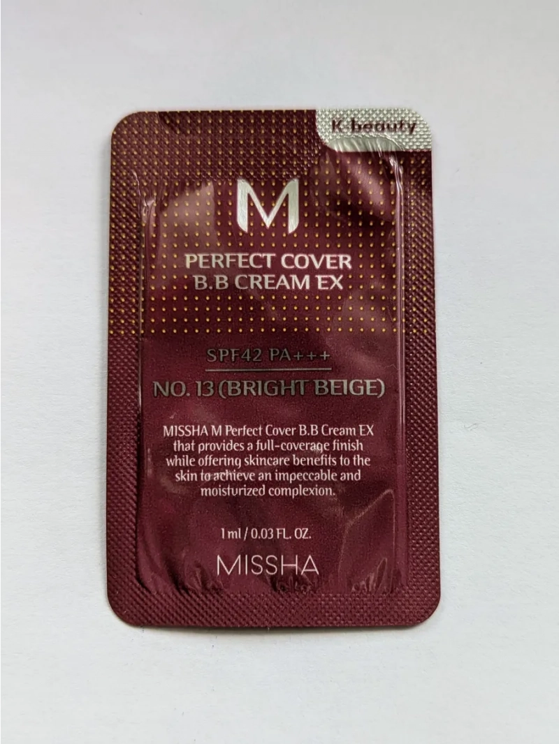 MISSHA/Миша М Perfect Cover BB Cream EX (пробник) Тональный BB крем Идеальное покрытие SPF42/PA тон 13 1мл