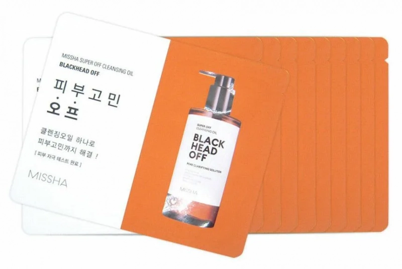 Очищающее масло для лица Missha/Миша Super Off Cleansing Oil (Blackhead Off) 3мл (пробник)
