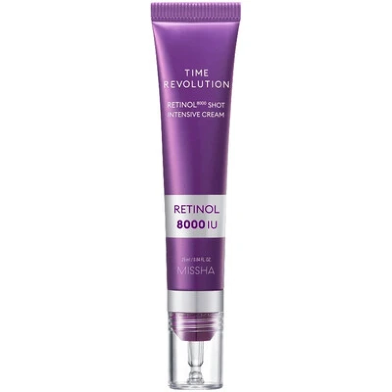 MISSHA/Миша Концентрированный крем для лица с ретинолом Time Revolution Retinol 8000 Shot Intensive Cream, 25 мл