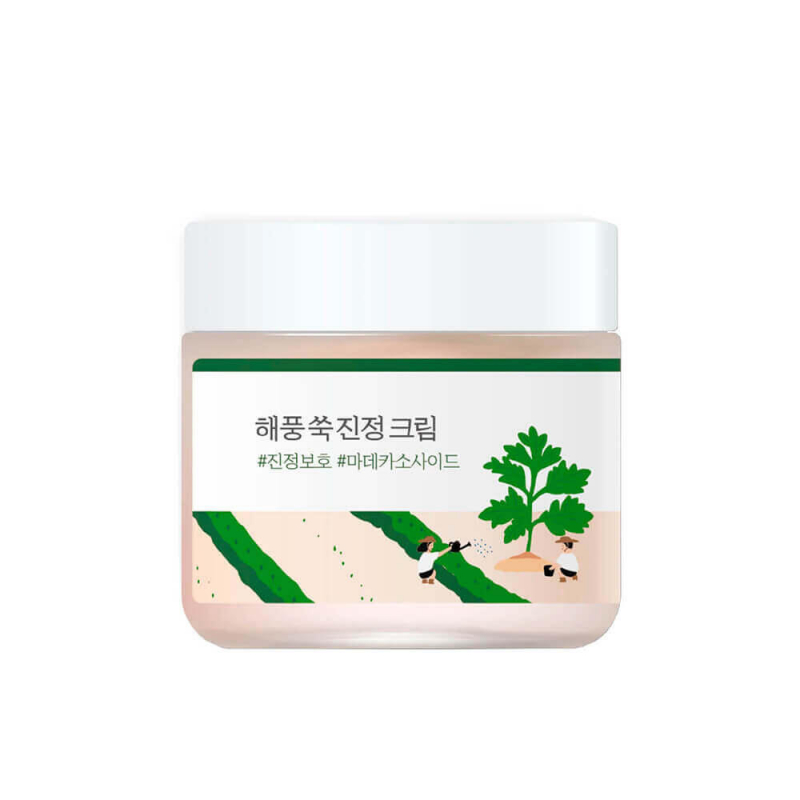 Лёгкий успокаивающий крем с полынью Роунд лаб Round Lab Mugwort Calming Cream 80 мл