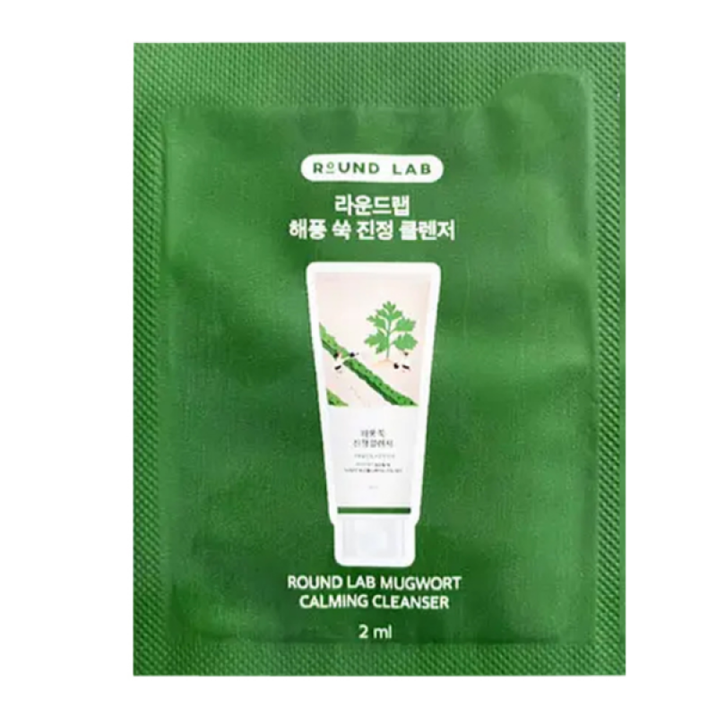 Пенка с экстрактом сосны и центеллы для проблемной кожи Роунд лаб Round Lab Pine Calming Cica Cleanser 2мл (пробник)