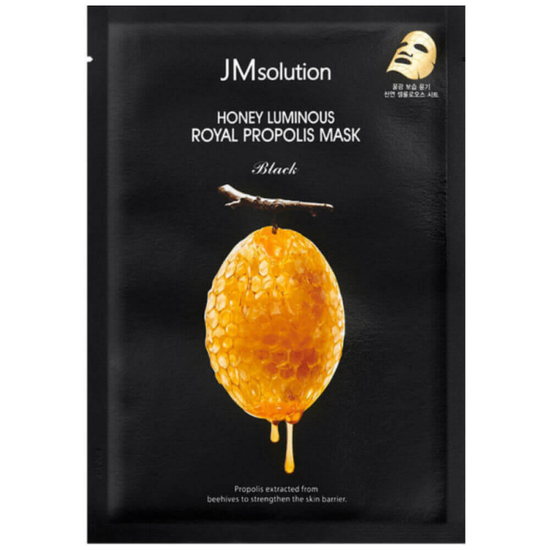 Восстанавливающая тканевая маска с прополисом JMsolution Honey Luminous Royal Propolis Mask 30мл