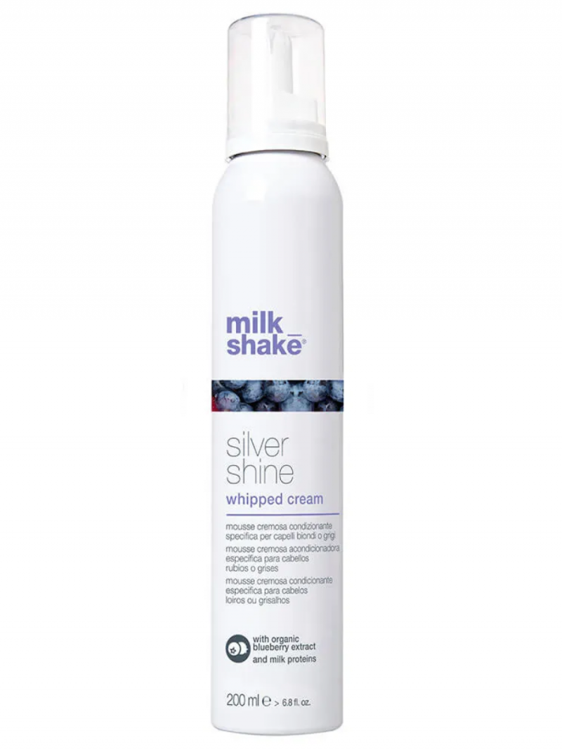 Milk Shake whipped cream Silver Shine Кондиционер крем-пена Серебристая для светлых или седых волос несмываемый Z.one Concept