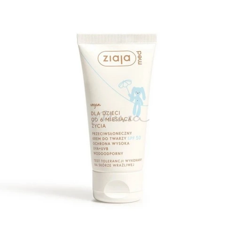 Крем детский для лица ZIAJA Зая Med, SPF50, 50 мл