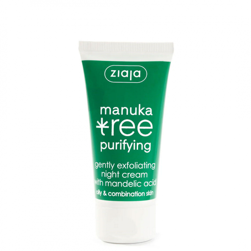 Ночной крем для лица Зая ZIAJA Manuka Tree Дерево мануки, 50 мл