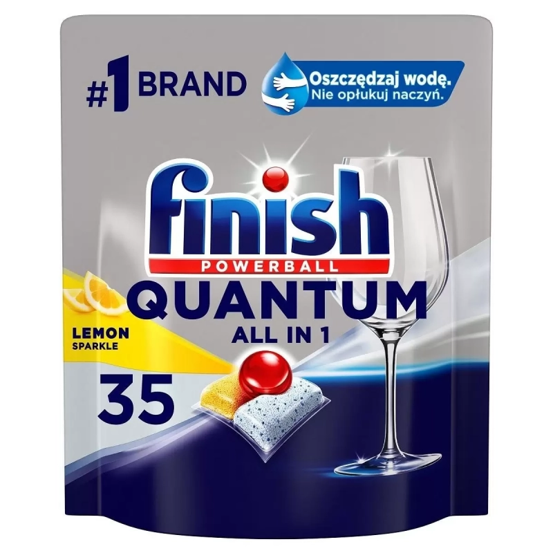 Капсулы для посудомоечной машины Финиш Finish Powerball Quantum All In Lemon 35 шт