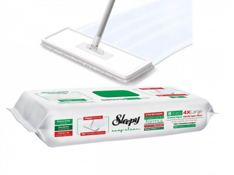 Влажные салфетки для мытья пола Sleepy Herbal Soap Additive, 50 шт