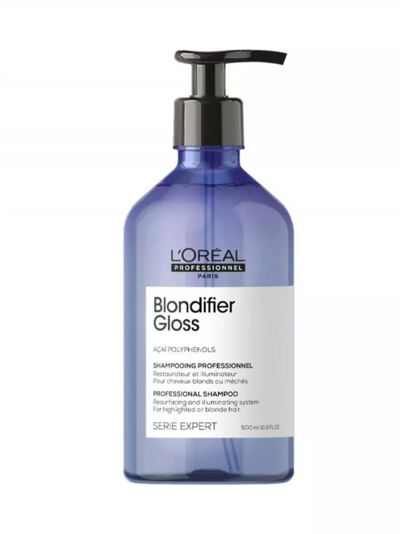 Шампунь восстанавливающий для осветленных и мелированных волос Blondifier Gloss L'Oreal Professionnel, 500 мл