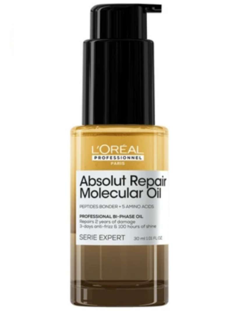 L`Oreal Professionnel / Лореаль Профессионель Serie Expert Absolut Repair Molecular Профессиональное двухфазное масло для питания волос 30 мл.