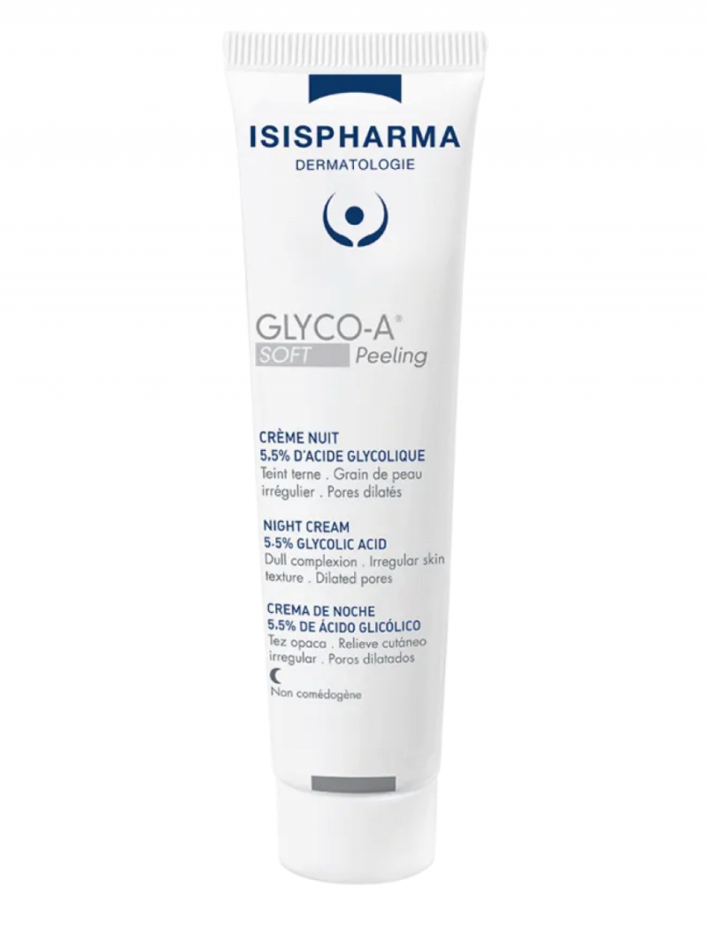 ISISPHARMA GLYCO-A Крем пилинг мягкий ночной с 5,5% гликолевой кислотой Soft Peeling Исис Фарма 30мл