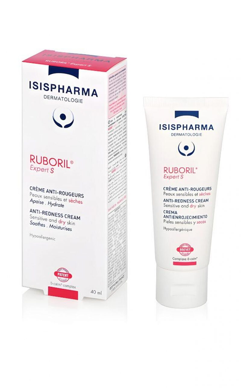 IsisPharma RUBORIL expert S Крем для сухой чувствительной кожи от розацеа и покраснений От купероза Руборил эксперт С Исис Фарма 40мл