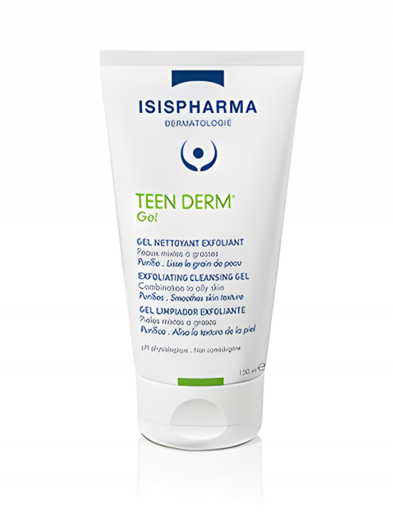 ISISPHARMA TEEN DERM Gel (Тин Дерм Гель) Гель очищающий отшелушивающий для комбинированной и жирной кожи, 40 мл