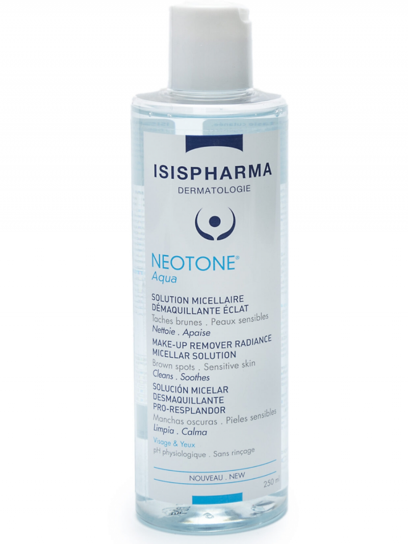 Мицеллярная вода Неотон Аква ISISPHARMA Neotone aqua очищающая осветляющая, 250 мл