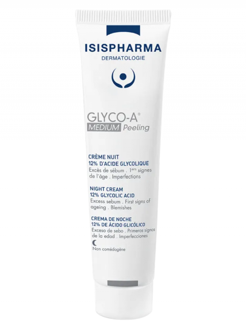 ISISPHARMA GLYCO-A Крем для пилинга ночной с 12 % гликолевой кислотой средней интенсивности 30мл