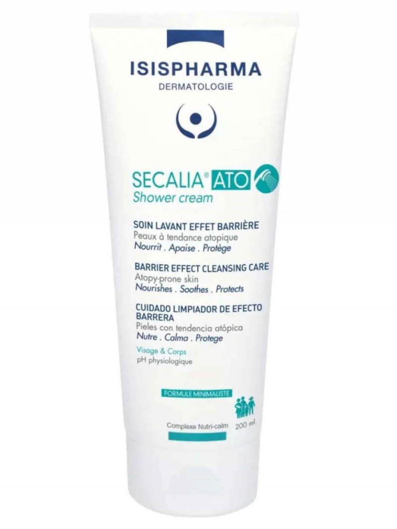 ISISPHARMA SECALIA ATO Shower Cream Очищающий крем-гель для душа для сухой кожи 200 мл