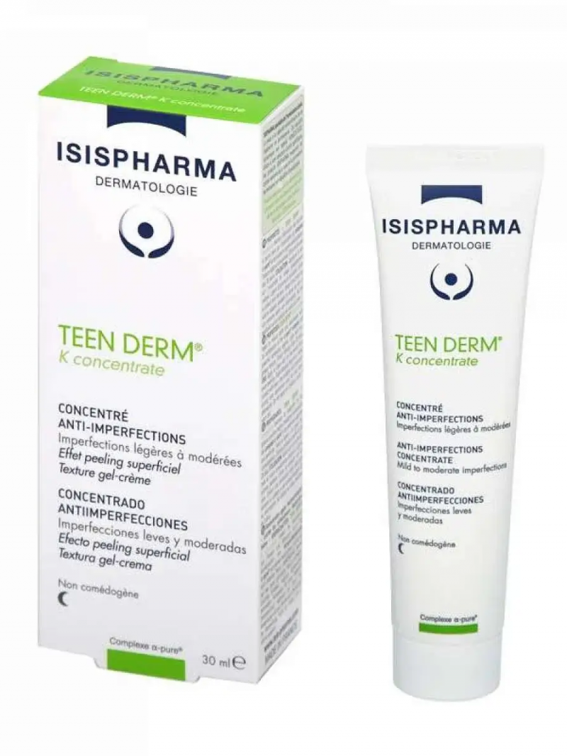 IsisPharma TEEN DERM K Concentrate Концентрат для жирной и проблемной кожи легкой или средней степени Тин дерм К Исис Фарма 30мл