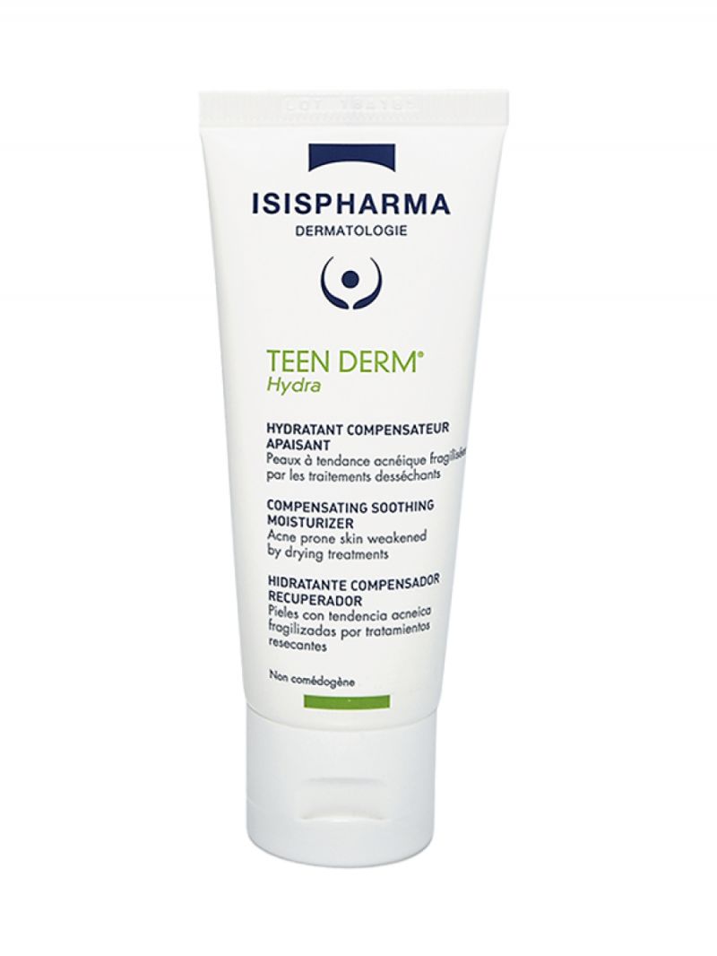 ISISPHARMA TEEN DERM Hydra Крем для лица восстанавливающий увлажняющий при сухости и раздражении кожи с акне 40 мл