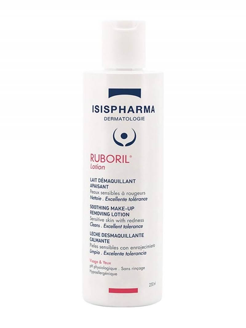 IsisPharma RUBORIL LOTION Успокаивающее молочко для снятия макияжа и очищения чувствительной кожи лица с покраснениями Руборил Исис Фарма 250мл