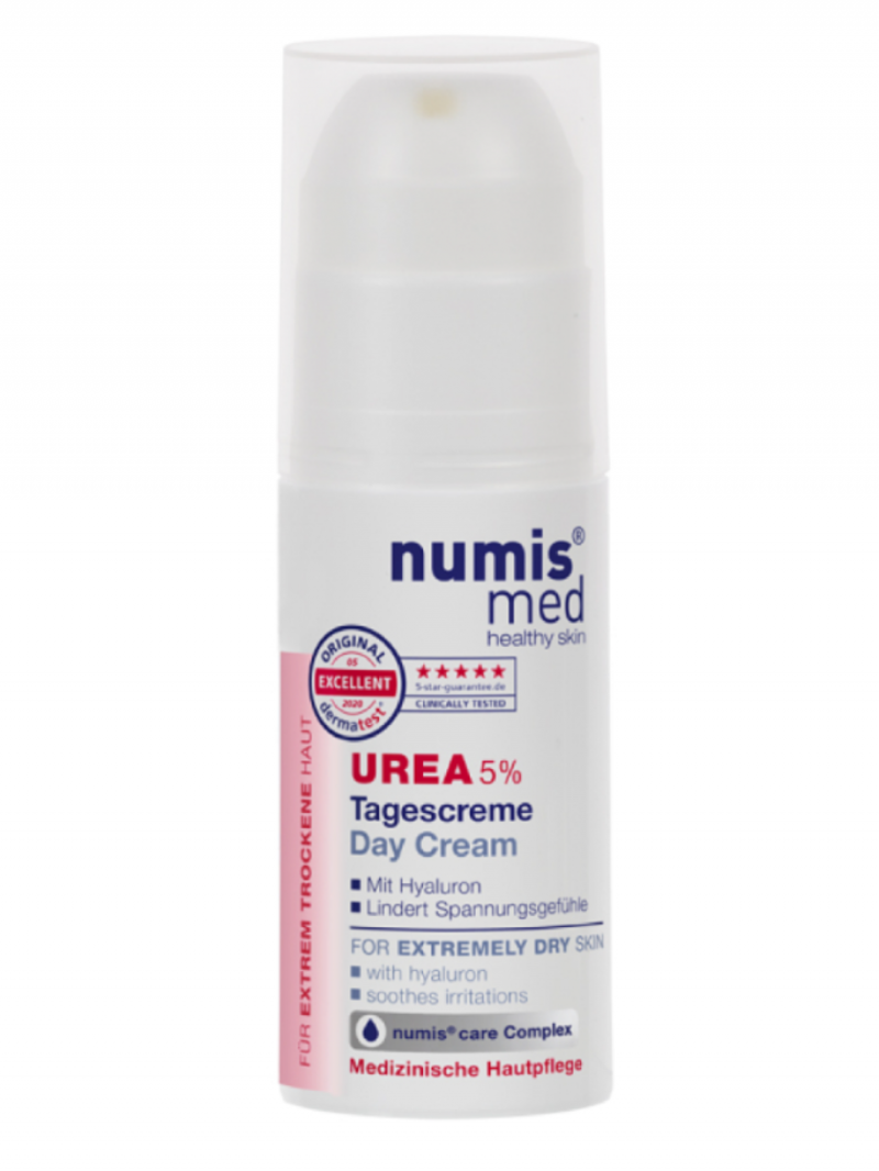 Numis med / Нумис мед Крем дневной увлажняющий для лица с 5% мочевиной и гиалуроновой кислотой для очень сухой кожи, 50 мл.