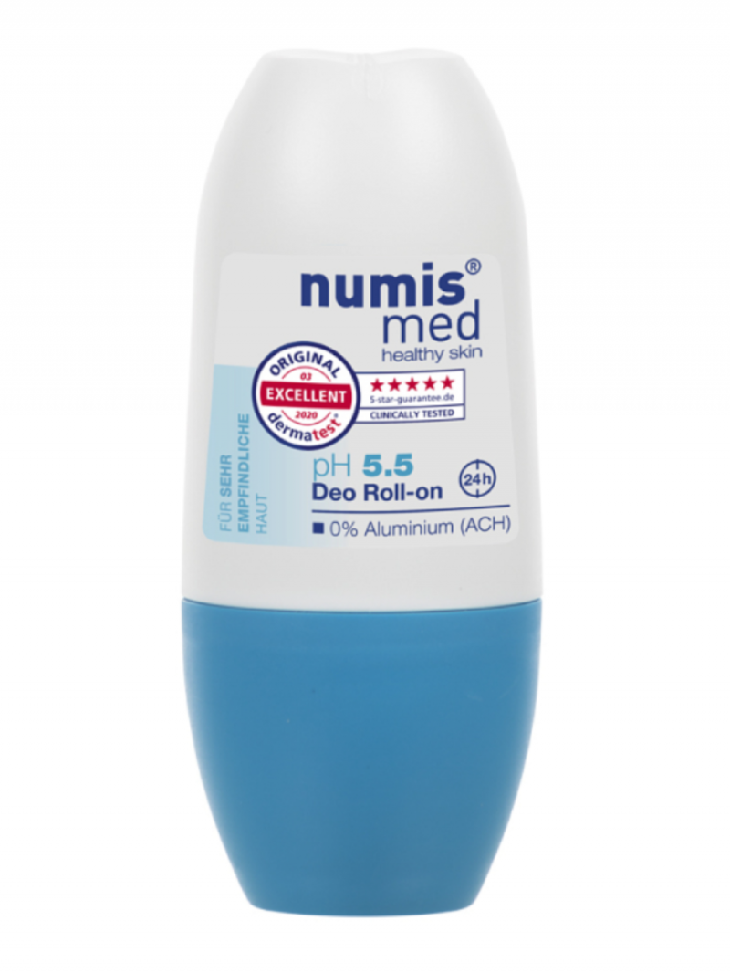 Numis med / Нумис мед Дезодорант шариковый pH 5,5 с пантенолом 0% Aluminium (ACH), 50 мл.