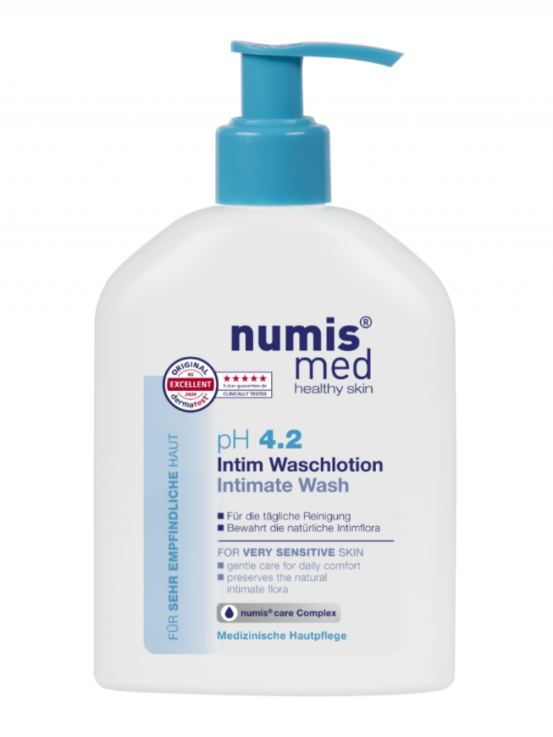 Numis med / Нумис мед Гель для интимной гигиены pH 4,2 для чувствительной кожи с пантенолом, 200 мл.