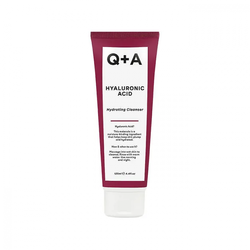 Увлажняющий гель для умывания лица Q+A Кью+Эй Hyaluronic Acid,125мл