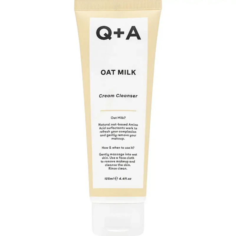 Q+A Кью+Эй Очищающий крем для лица OAT MILK 125 мл