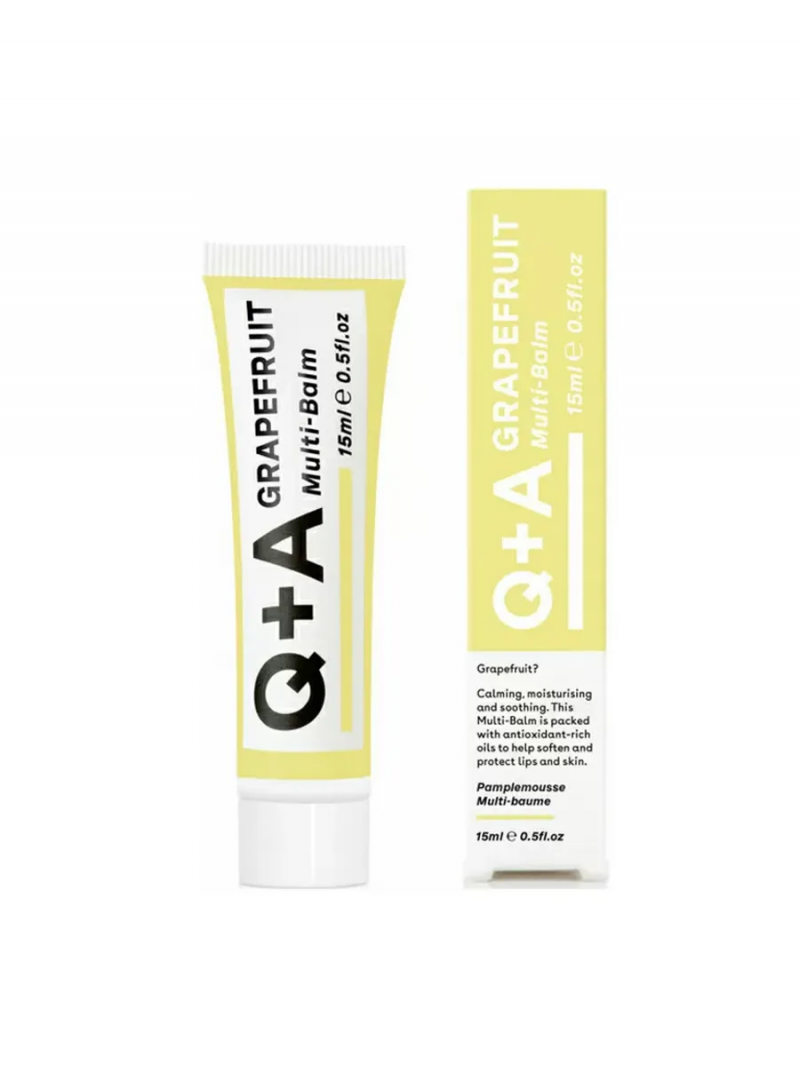 Q+A Кью+Эй Бальзам для губ и сухой кожи Grapefruit 15 мл