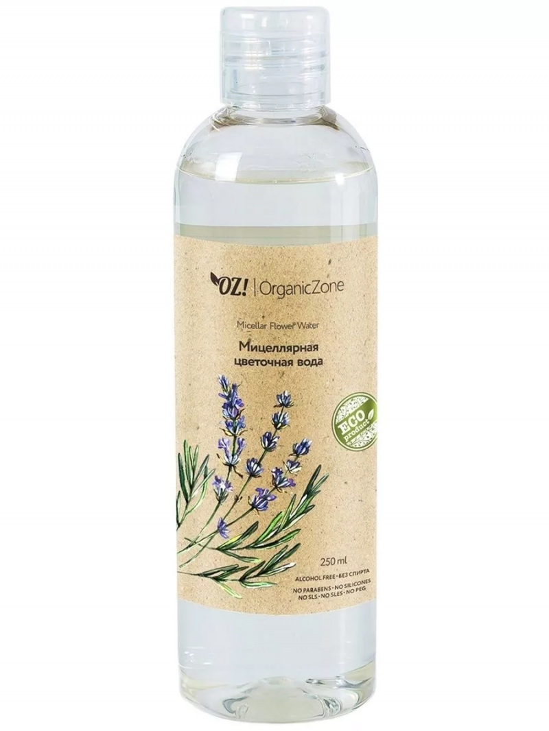 Organic Zone Органик Зон Мицеллярная цветочная вода,250мл