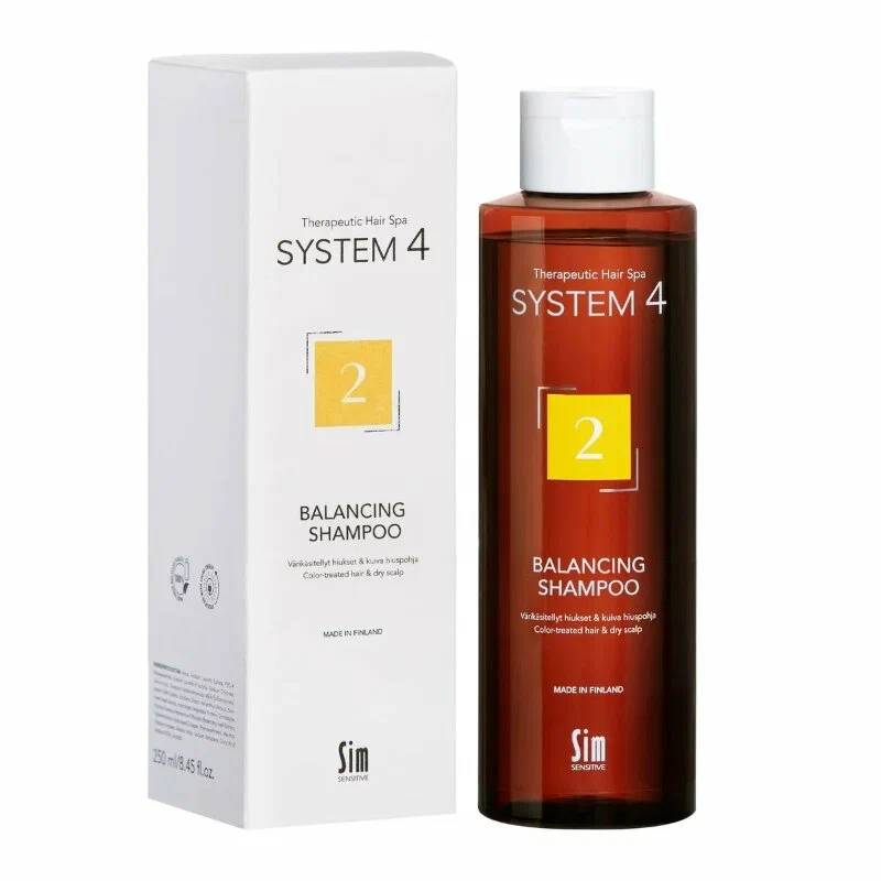 Sim Sensitive System 4 Special Shampoo Терапевтический шампунь No2 для сухой кожи головы и поврежденных волос, 250 мл