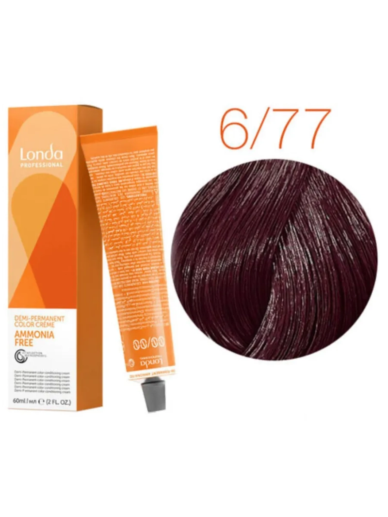 Тонирующая краска для волос Ammonia Free 6/77