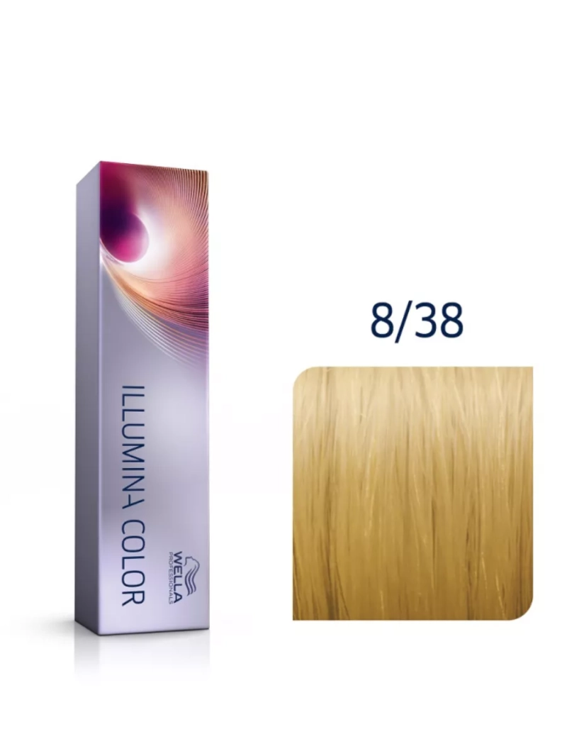 Стойкая крем-краска для волос Illumina Тон Color 8/38