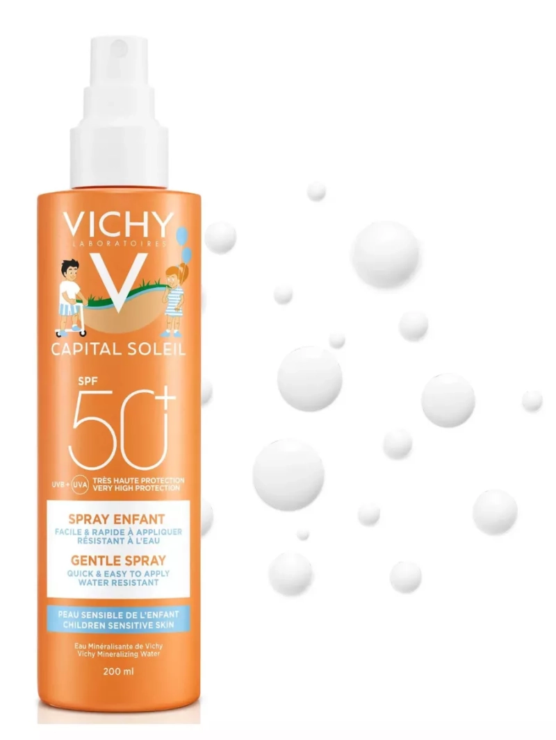 Солнцезащитный детский спрей SPF50 для лица и тела, 200 мл