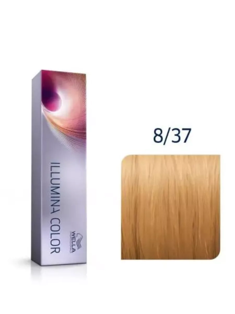 Стойкая крем-краска для волос Illumina Тон Color 8/37