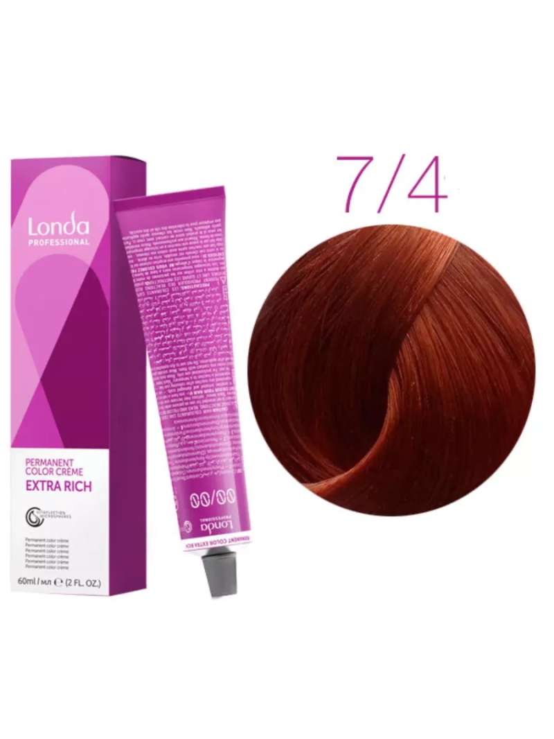 Стойкая крем-краска londacolor для волос Extra Rich 7/4