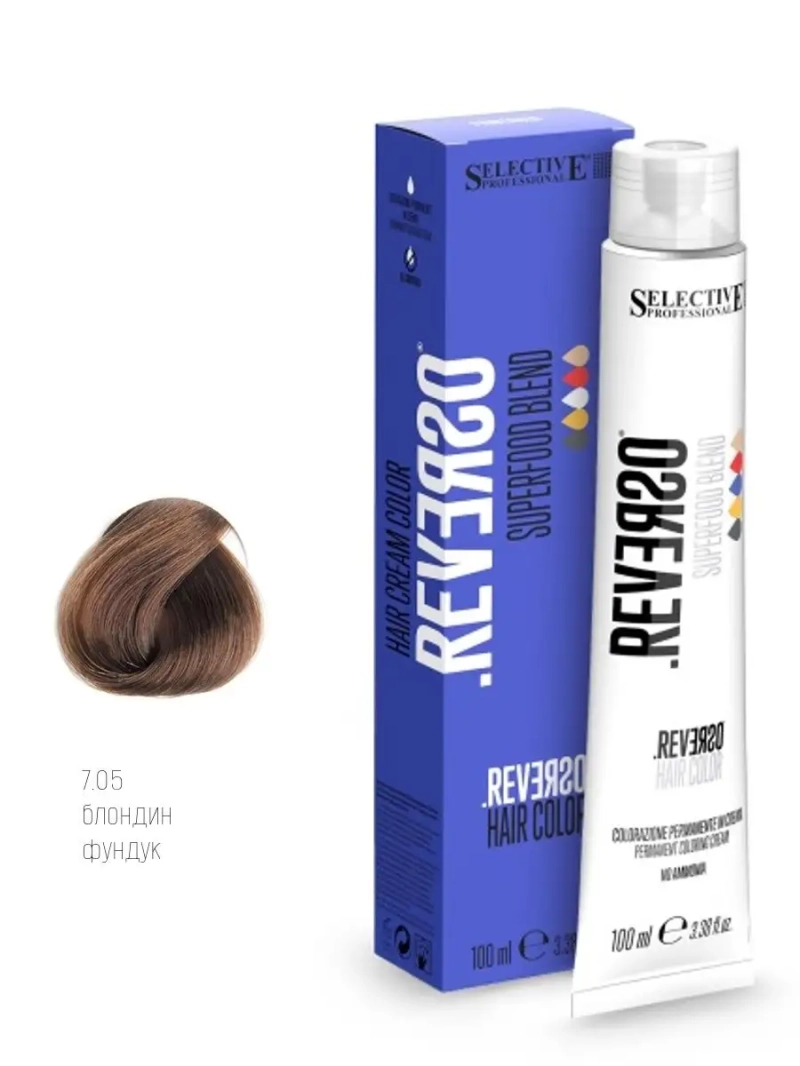 Крем-краска без аммиака Reverso Hair Color тон: 7.05