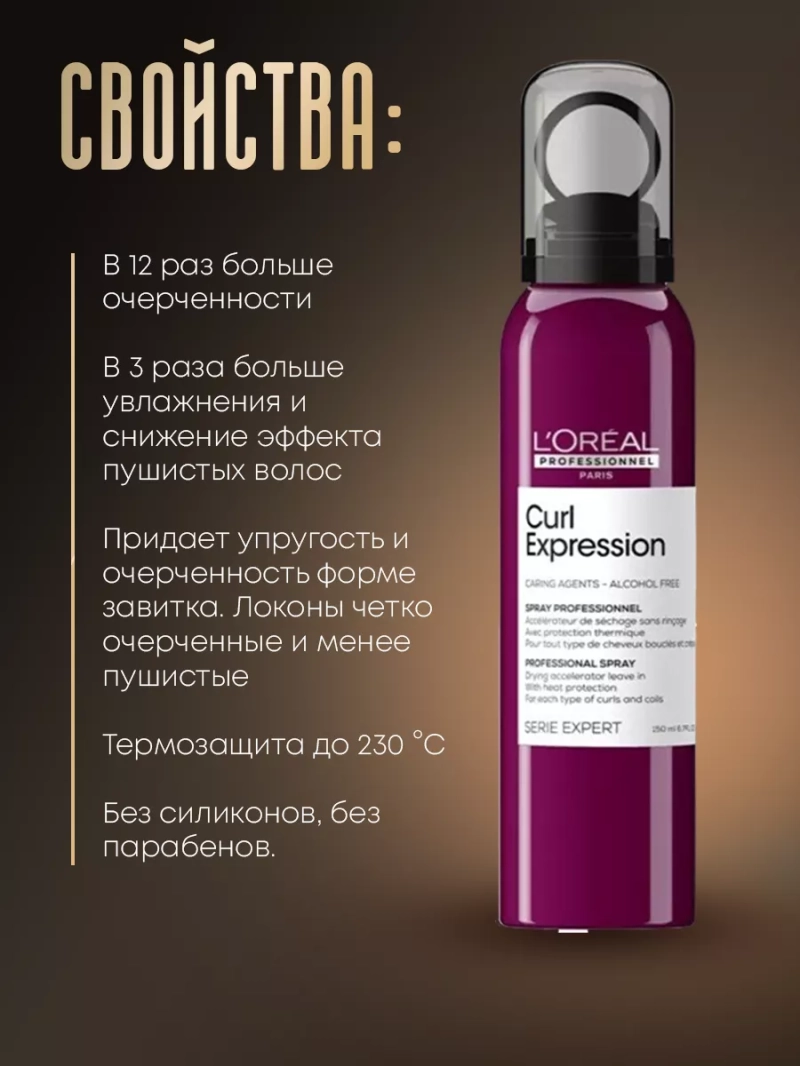 Термозащитный спрей для кудрявых волос Curl Expression