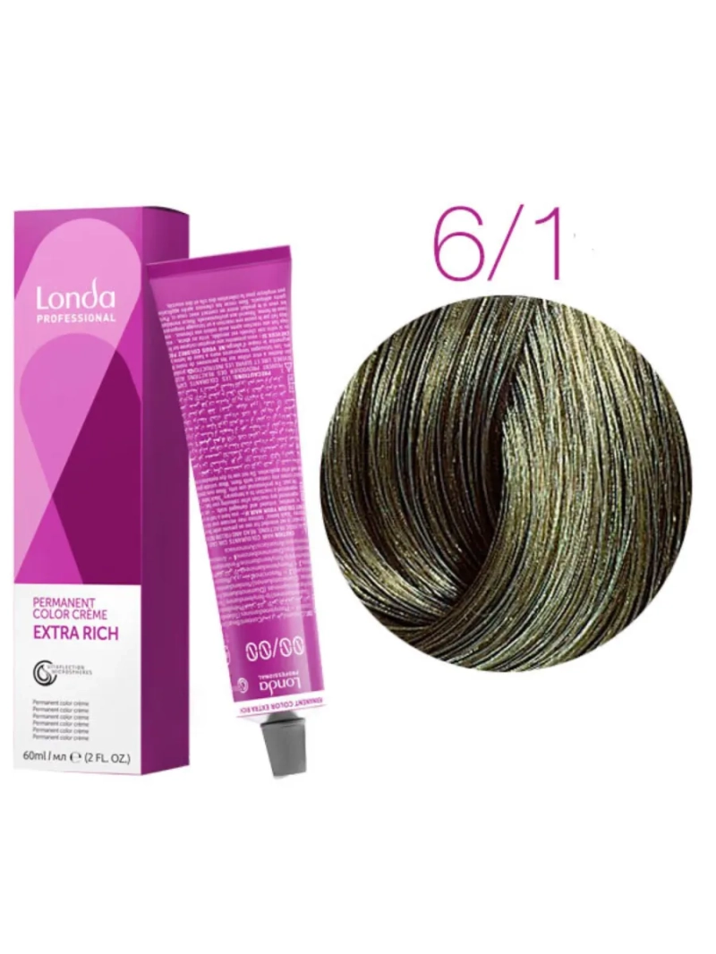 Стойкая крем-краска londacolor для волос Extra Rich 6/1