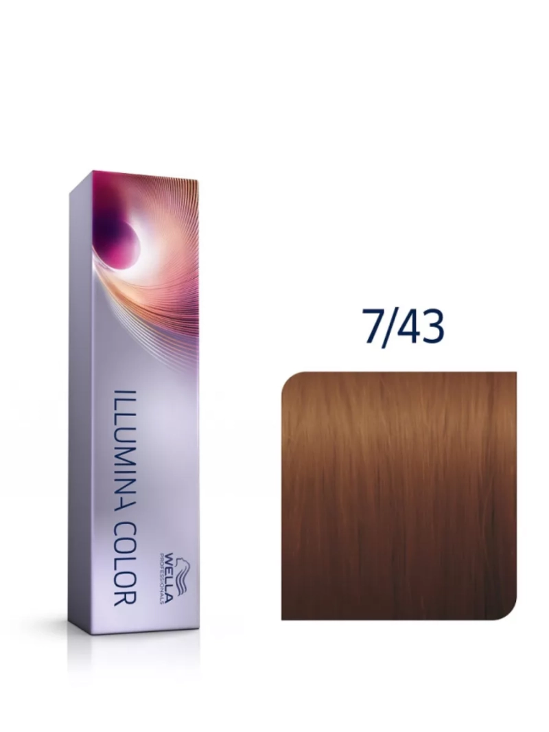 Стойкая крем-краска для волос Illumina Тон Color 7/43