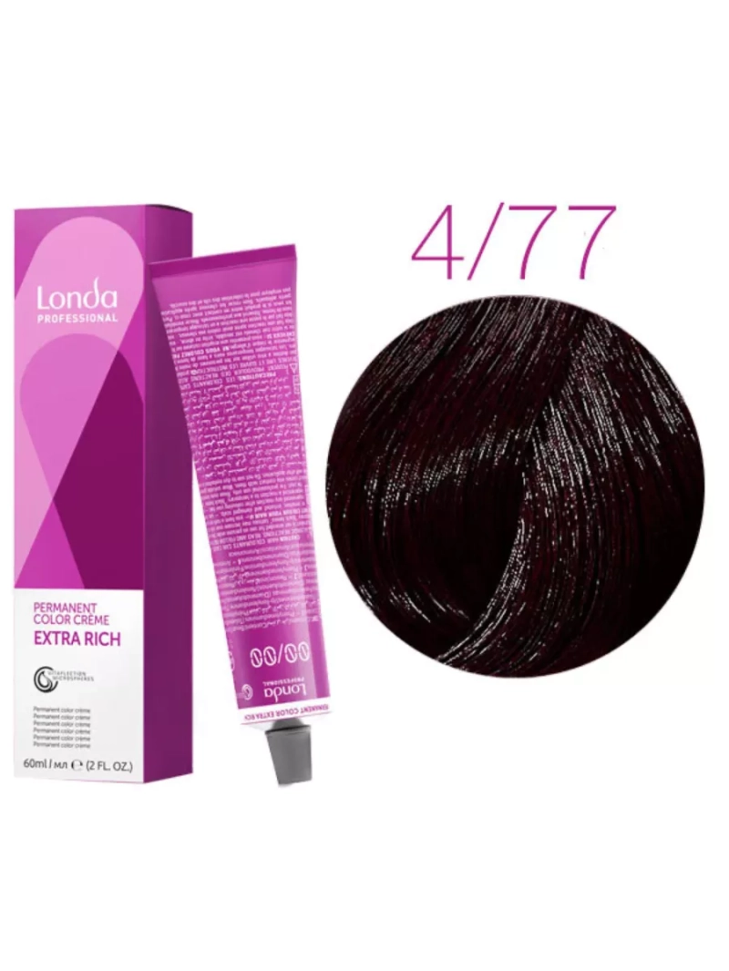 Стойкая крем-краска londacolor для волос Extra Rich 4/77