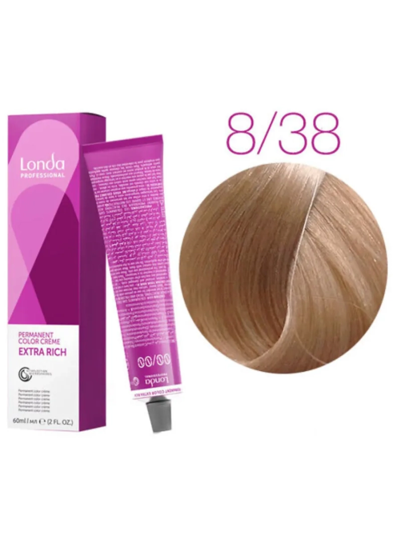 Стойкая крем-краска londacolor для волос Extra Rich 8/38