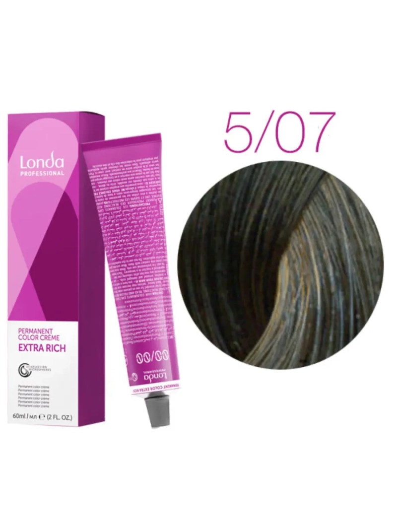 Стойкая крем-краска londacolor для волос Extra Rich 5/07