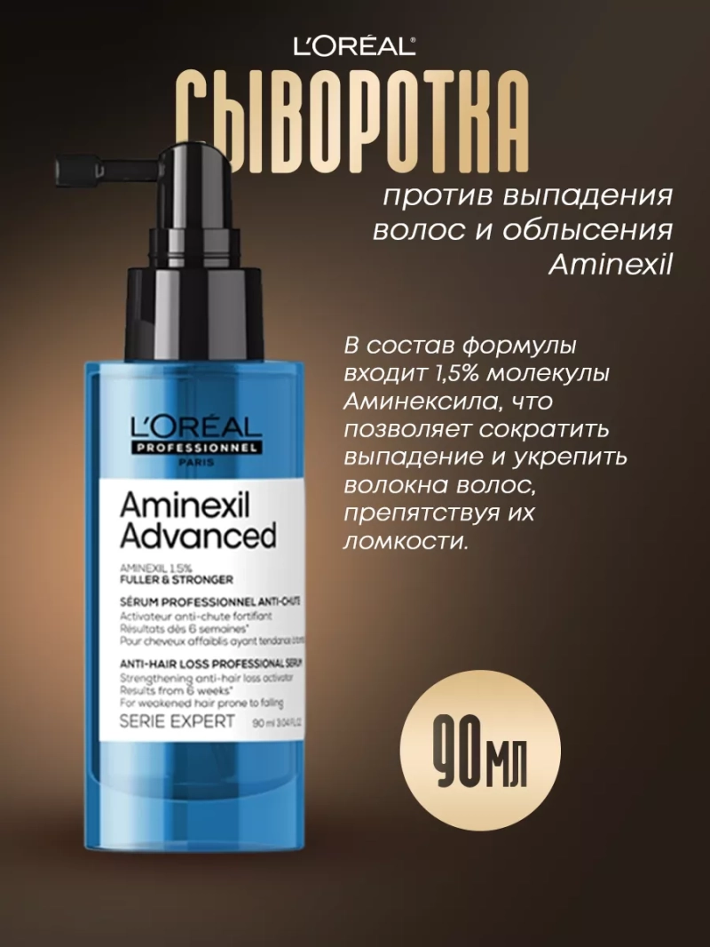 Сыворотка против выпадения волос и облысения Aminexil