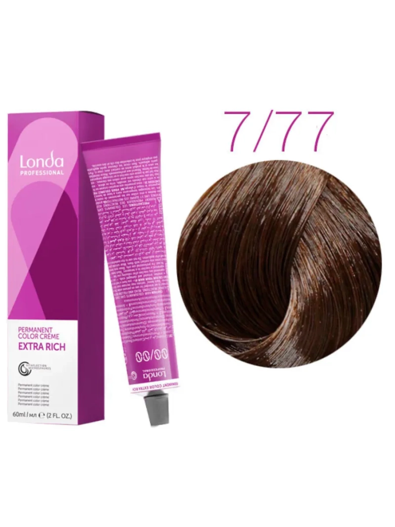 Стойкая крем-краска londacolor для волос Extra Rich 7/77