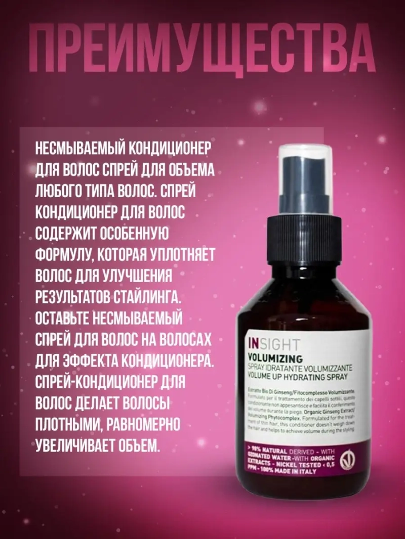 Профессиональный набор для объема волос VOLUMIZING