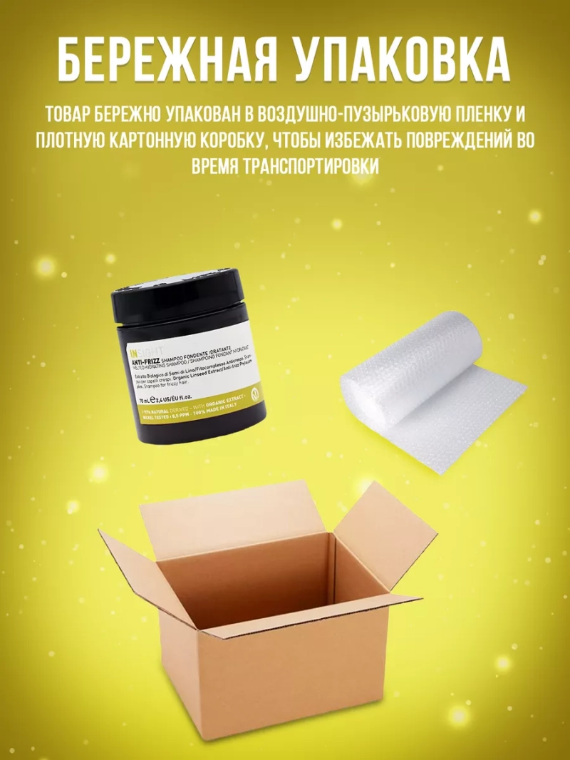 Тающий шампунь для увлажнения пушистых волос ANTI-FRIZZ