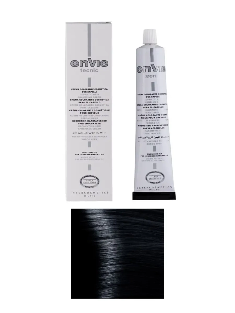 Профессиональный перманентный краситель для волос тон 1.10